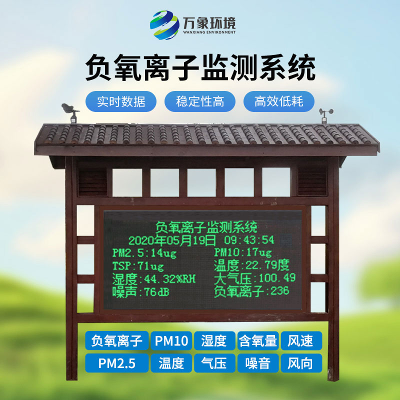 天然氧吧負氧離子監(jiān)測設備